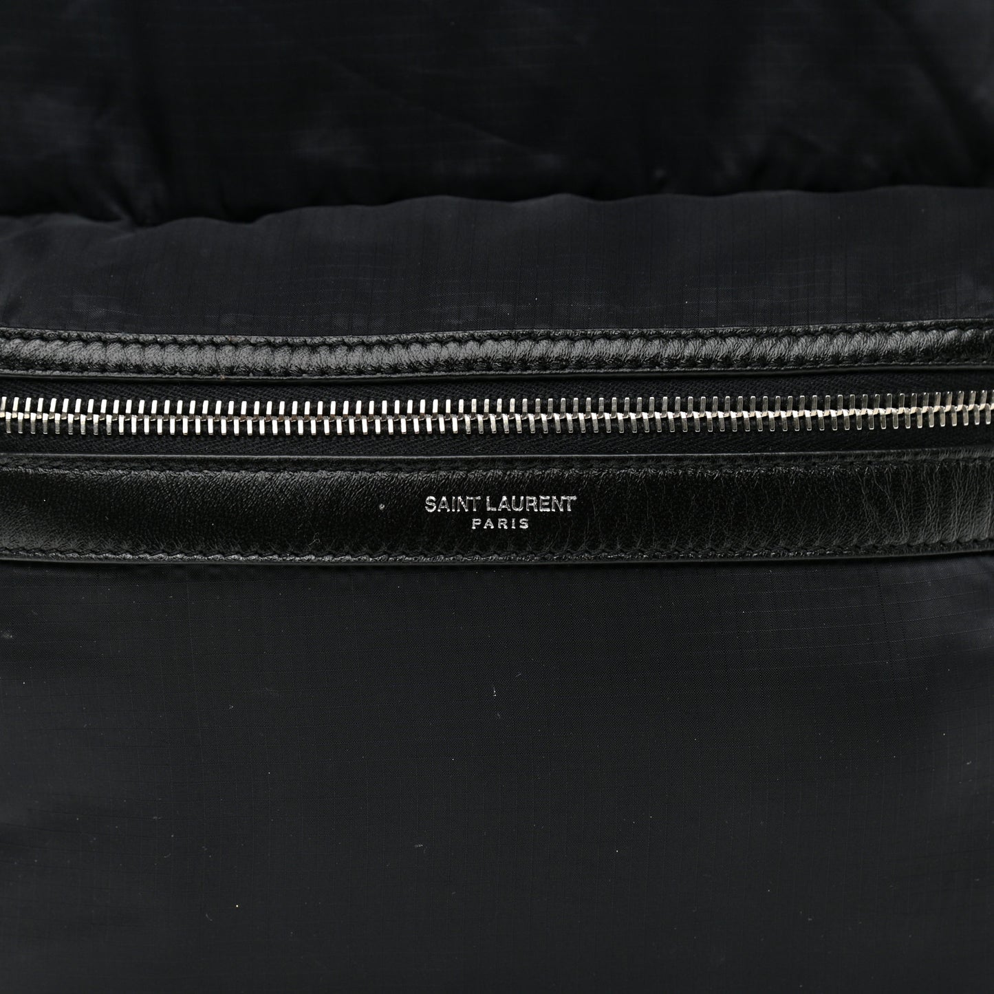Nylon City Fold Up Backpack Belt Bag Black