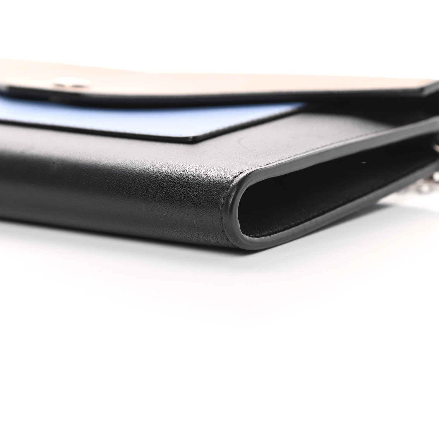 Celine Shiny Calfskin Clutch on a Chain Multicolor 10 of 16