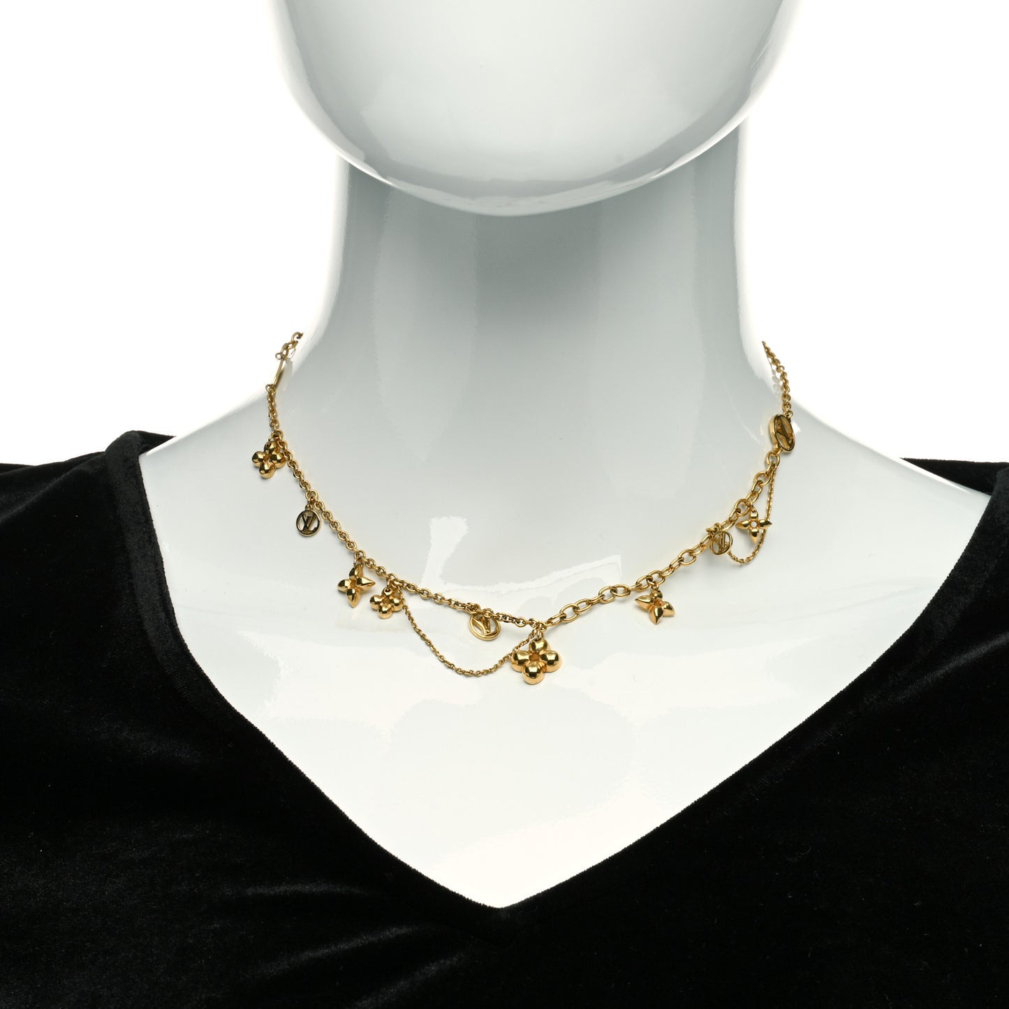 Metal Blooming Supple Necklace Gold