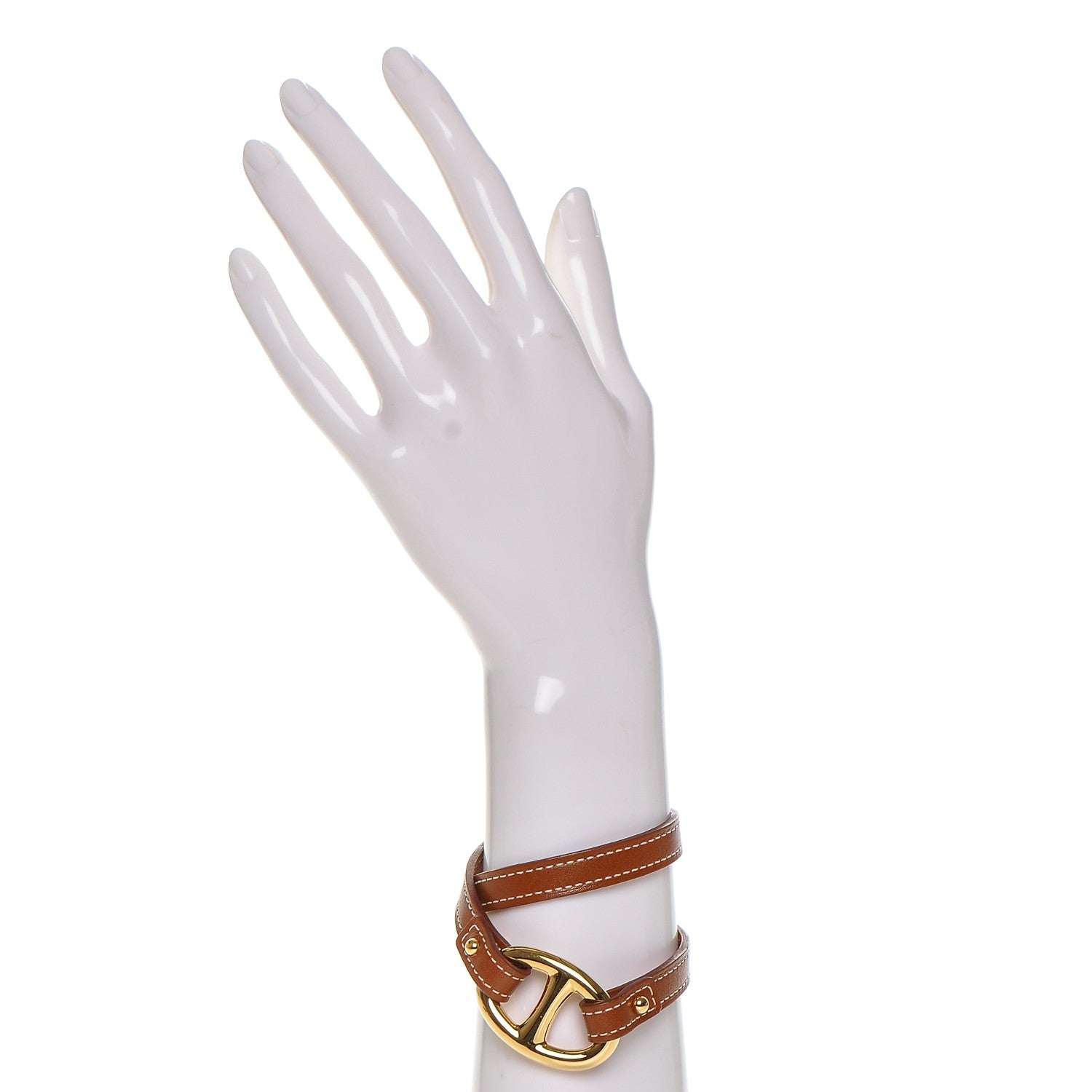 Hermes Natural Tadelakt Granville Double Tour Bracelet S 2 of 4