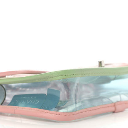 Chanel Lambskin PVC Quilted Mini Coco Splash Flap Blue Green 9 of 10