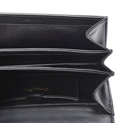 Christian Dior Lambskin Embroidered C'est I Feel Blue Clutch Black 4 of 10