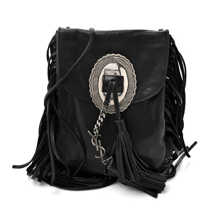 Saint Laurent Lambskin Anita Tassed Crossbody Bag Black 1 of 10