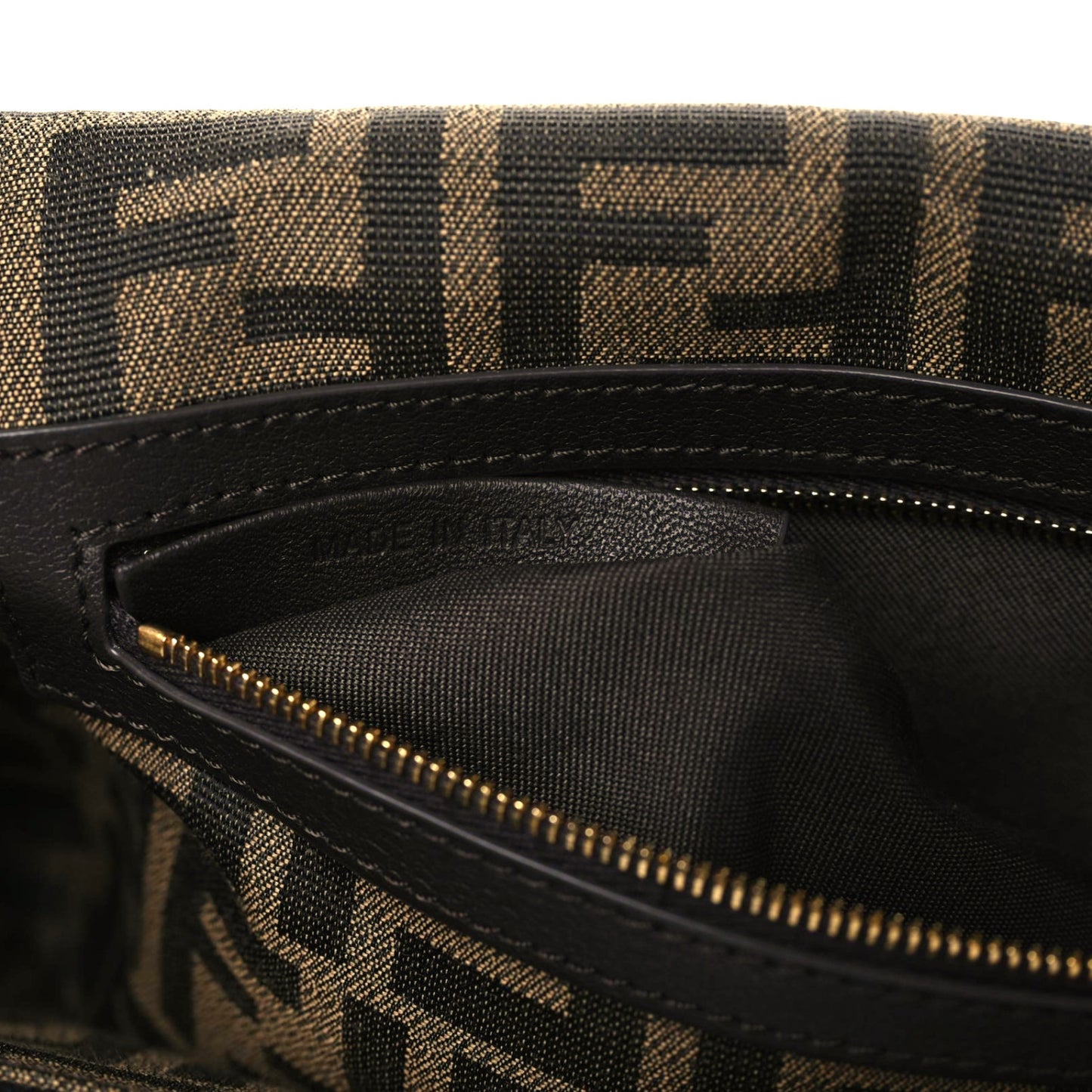 Fabric Jacquard FF 1974 Medium Baguette Tobacco Moro Black