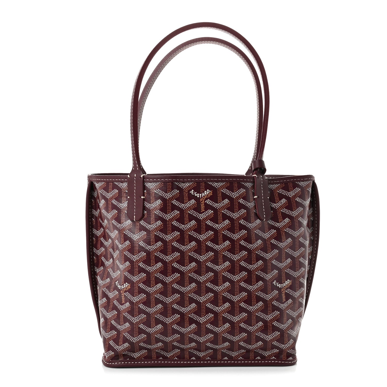 Goyard Goyardine Reversible Mini Anjou Burgundy 1 of 17