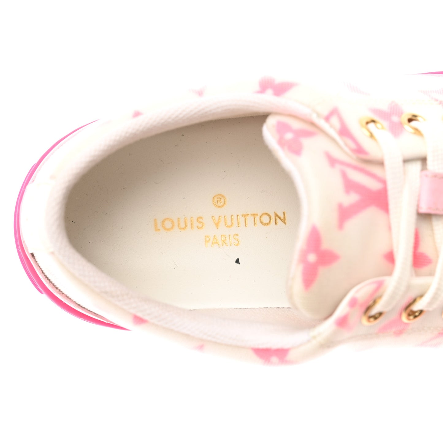 Technical Fabric Monogram Stellar Sneakers 35.5 Rose Pop