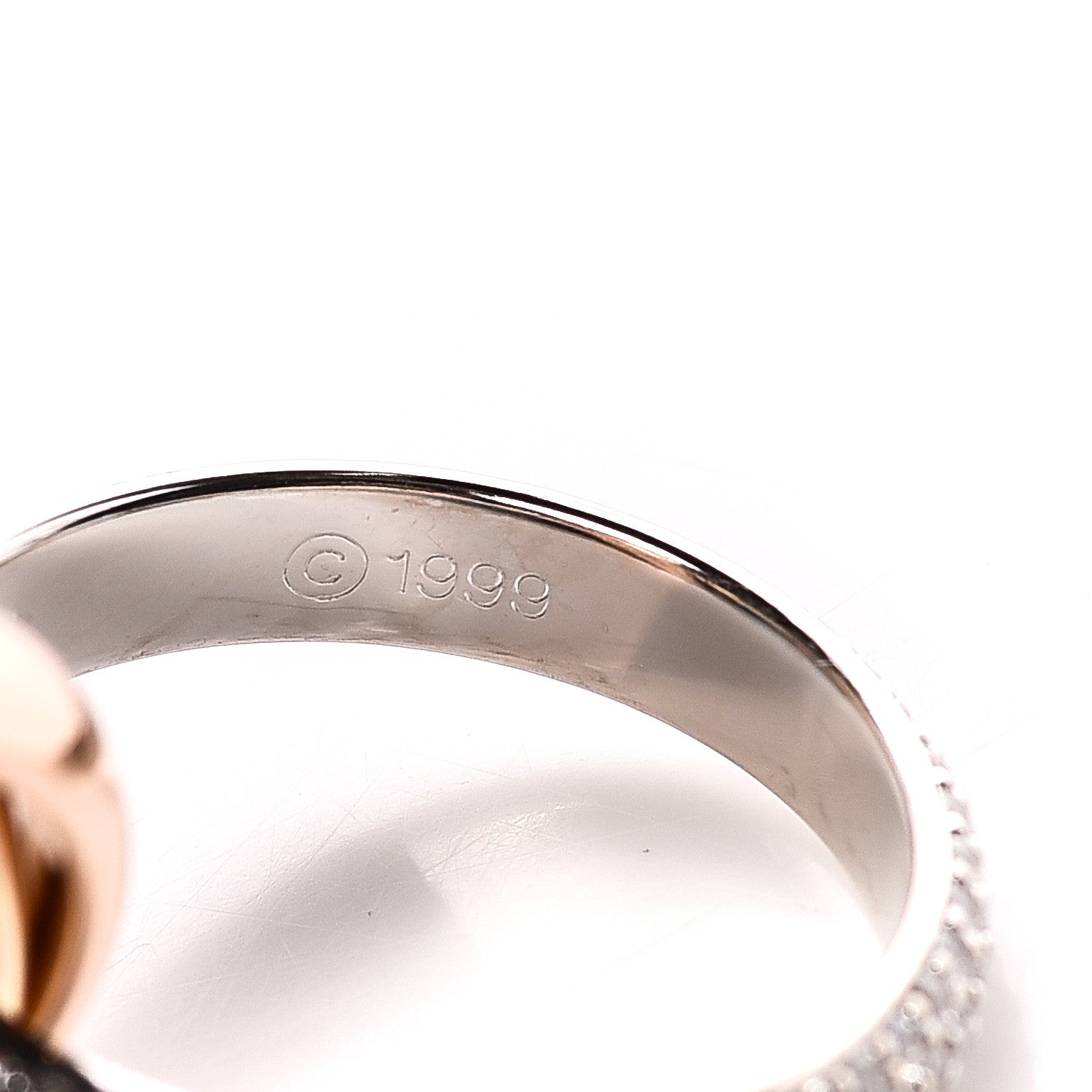 Cartier 18K White Yellow Pink Gold Diamond Classic Trinity Paved Ring 51 5.75 6 of 6