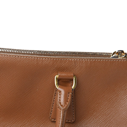 Prada Saffiano Large Galleria Double Zip Tote Caramel 16 of 22