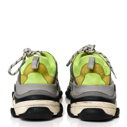 Balenciaga Mesh Nubuck Mens Triple S Sneakers 43 Jaune Fluo 6 of 11