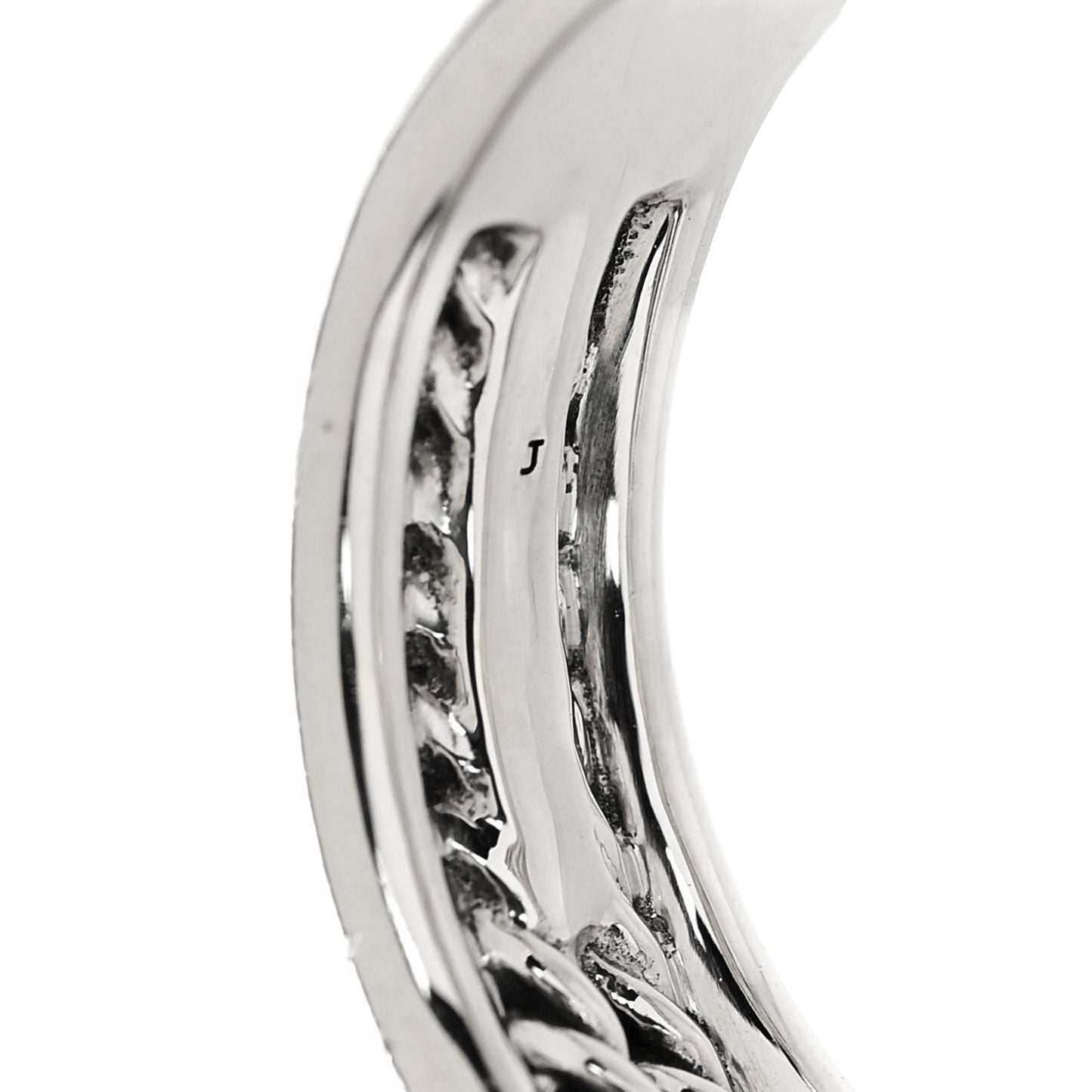 Sterling Silver 18K Yellow Gold 6mm X Crossover Ring 54 6.75