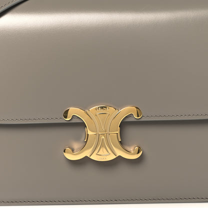 Celine Shiny Calfskin Medium Triomphe Pebble 8 of 10