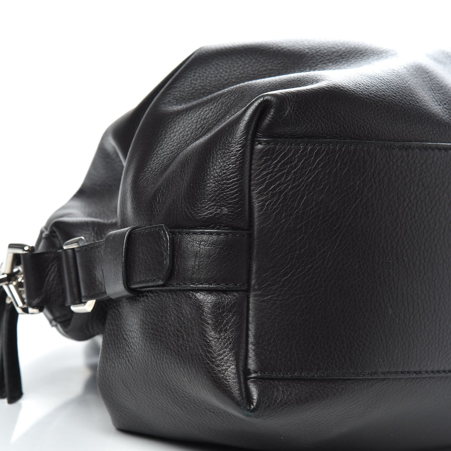 Waxy Grained Calfskin Medium Nightingale Black