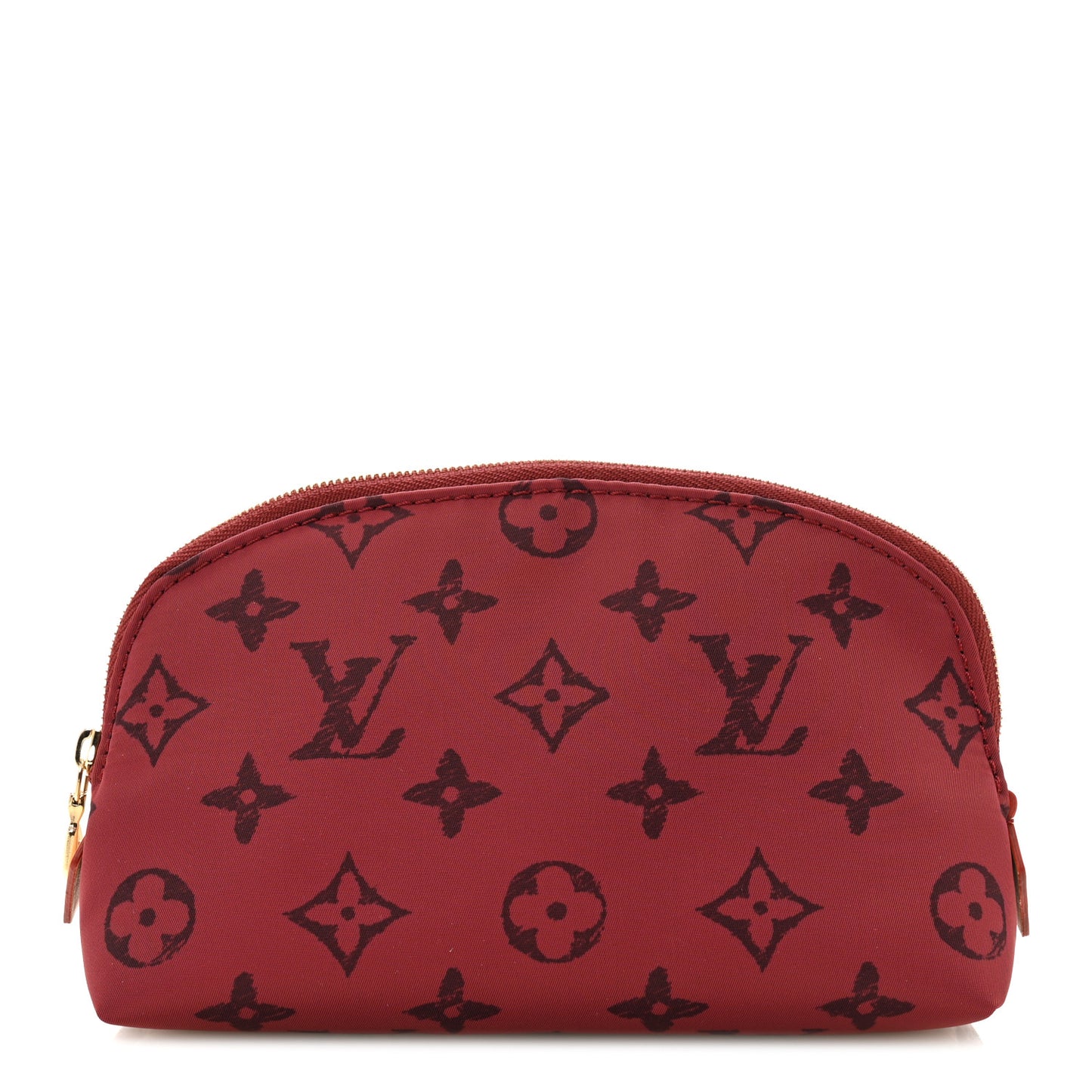 LV X Grace Coddington Nylon Cosmetic Pouch PM Red