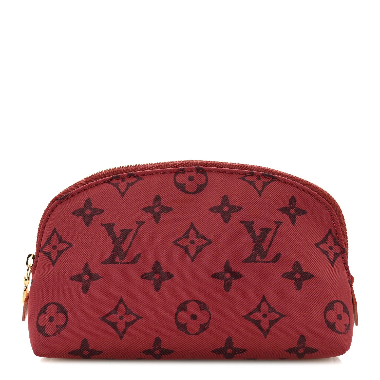 Louis Vuitton LV X Grace Coddington Nylon Cosmetic Pouch PM Red 1 of 6