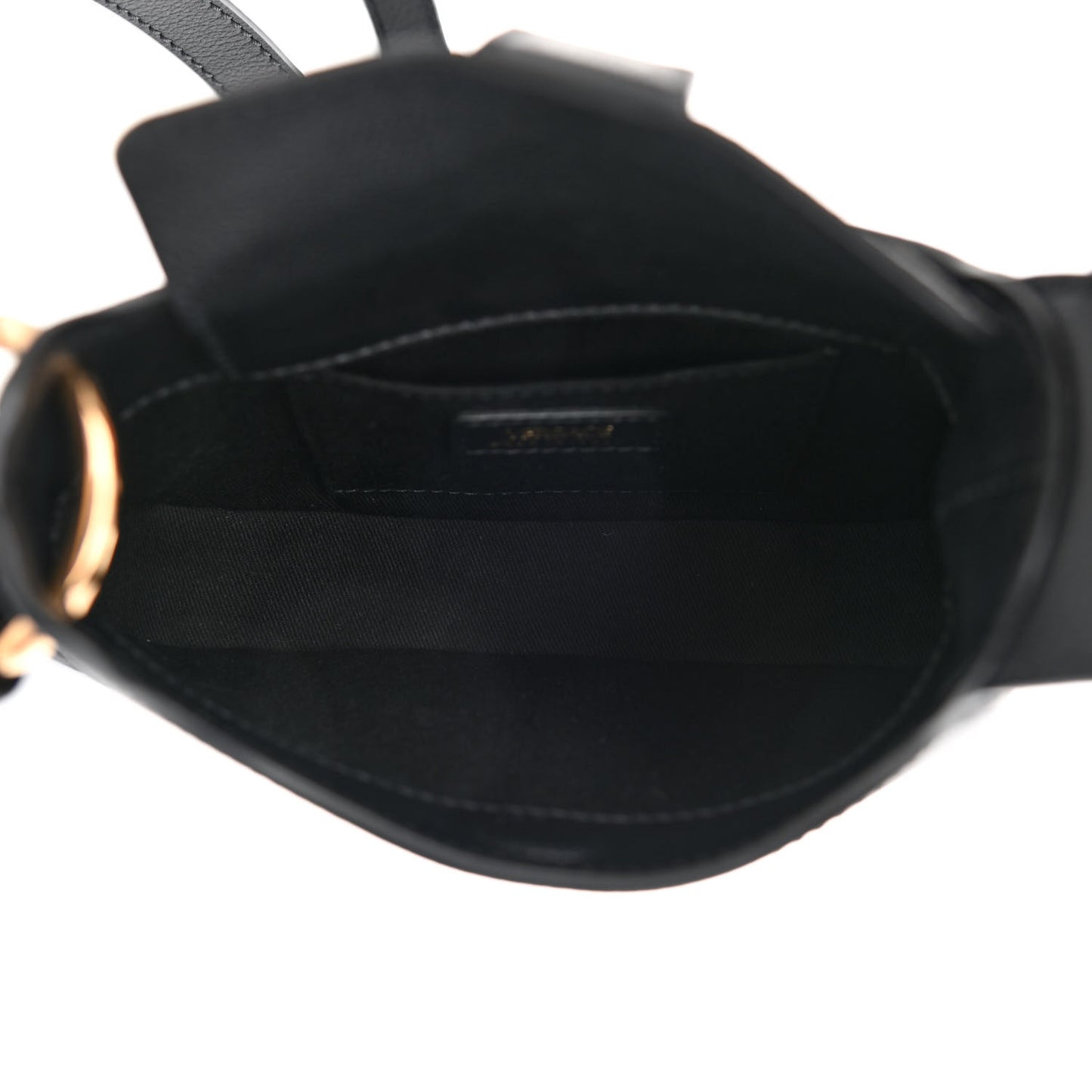 Calfskin La Medusa Small Hobo Crossbody Black