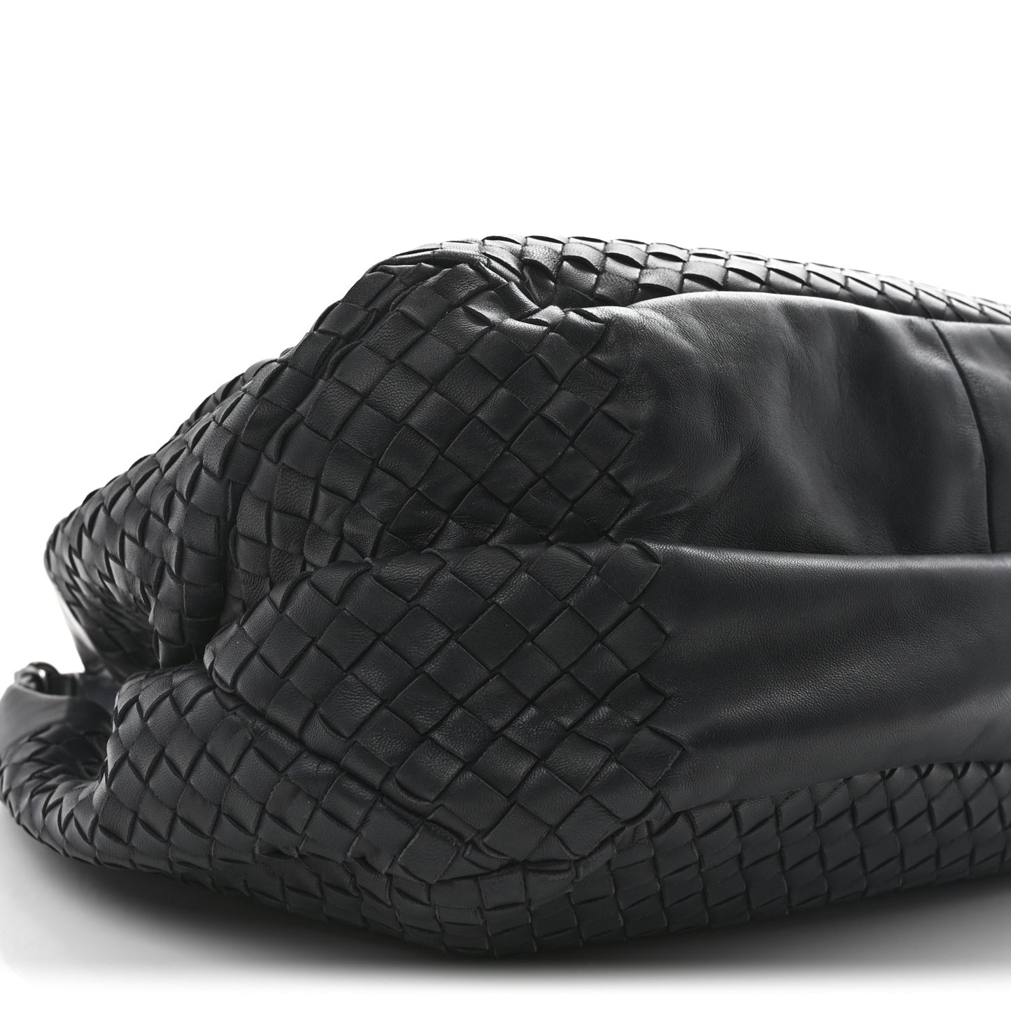 Nappa Intrecciato Medium Campana Hobo Dark Navy