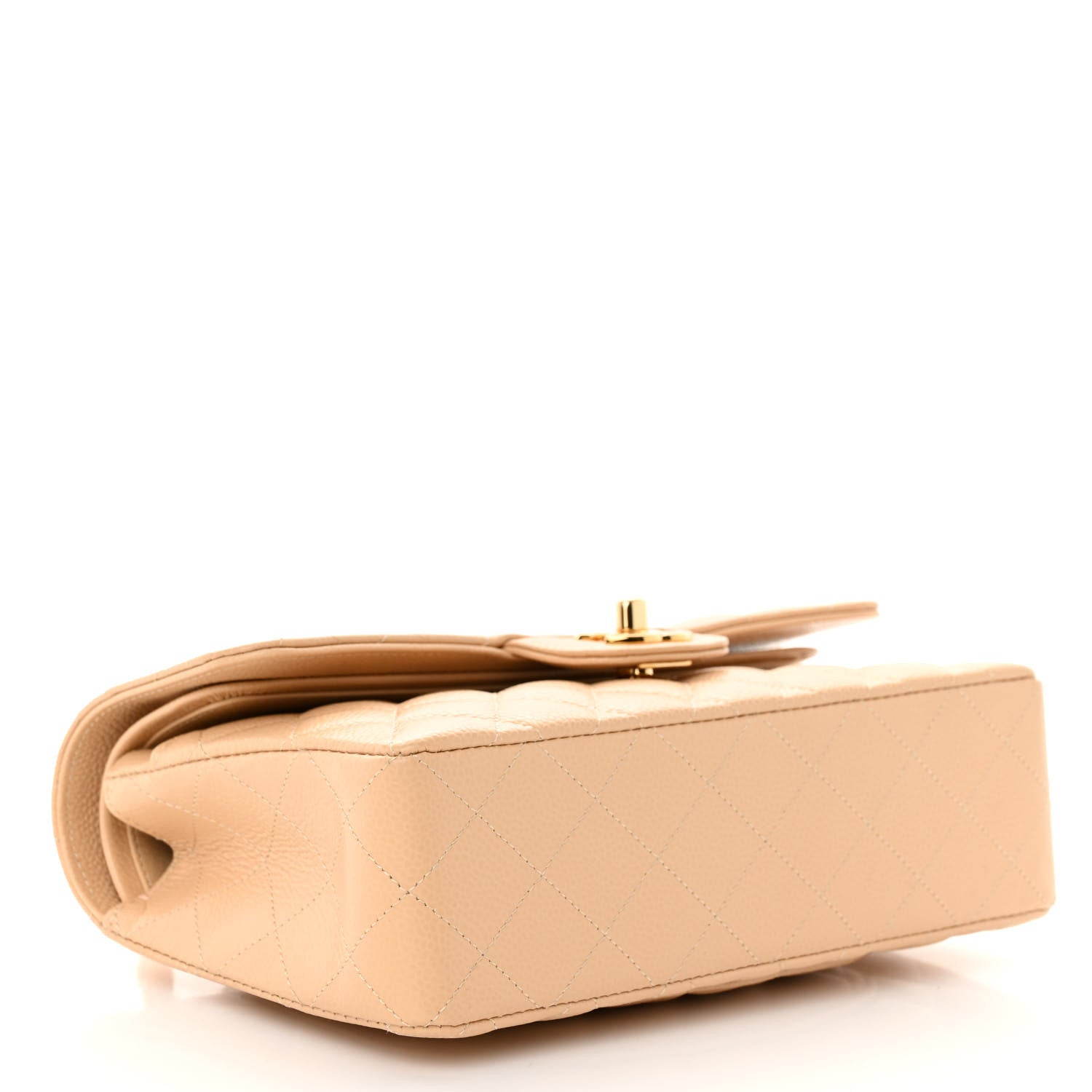 Chanel Caviar Quilted Small Double Flap Beige 4 of 11