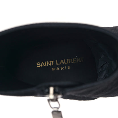 Saint Laurent Suede Chelsea Boots 38.5 Black 7 of 9