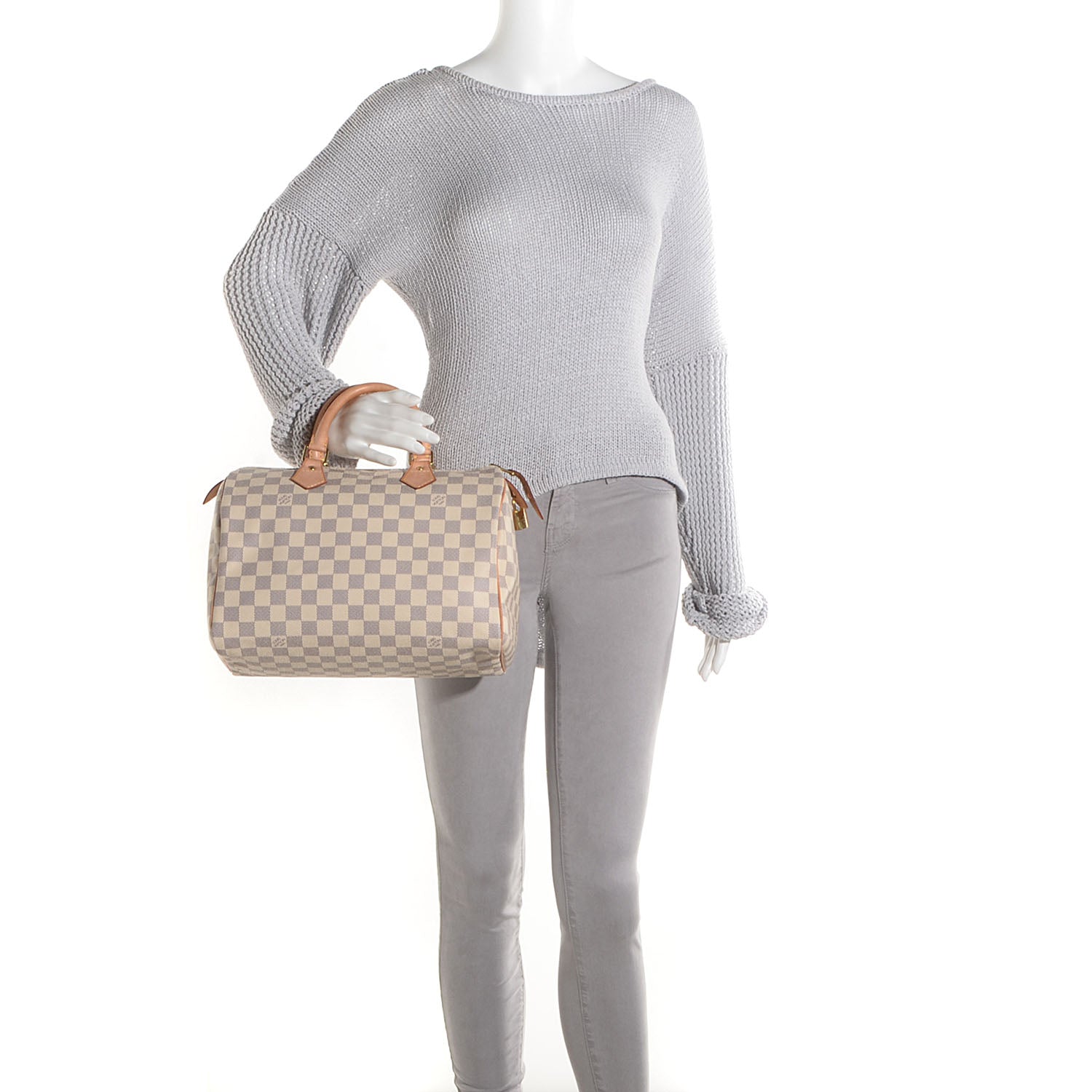 Louis Vuitton Damier Azur Speedy 30 2 of 7