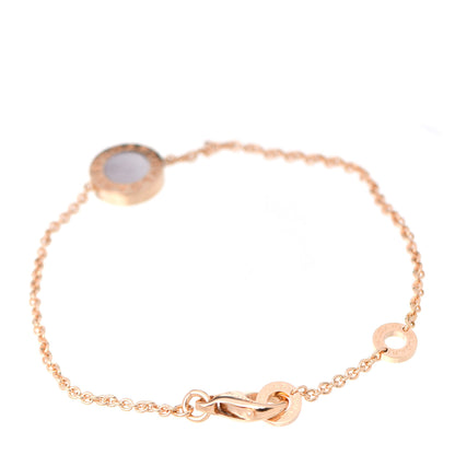 Bulgari 18K Rose Gold Mother of Pearl Carnelian BVLGARI BVLGARI Chain Bracelet 5 of 10