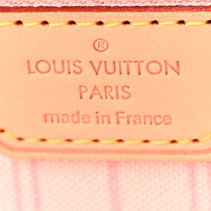 Louis Vuitton Damier Azur Neo Neverfull MM Rose Ballerine 7 of 9