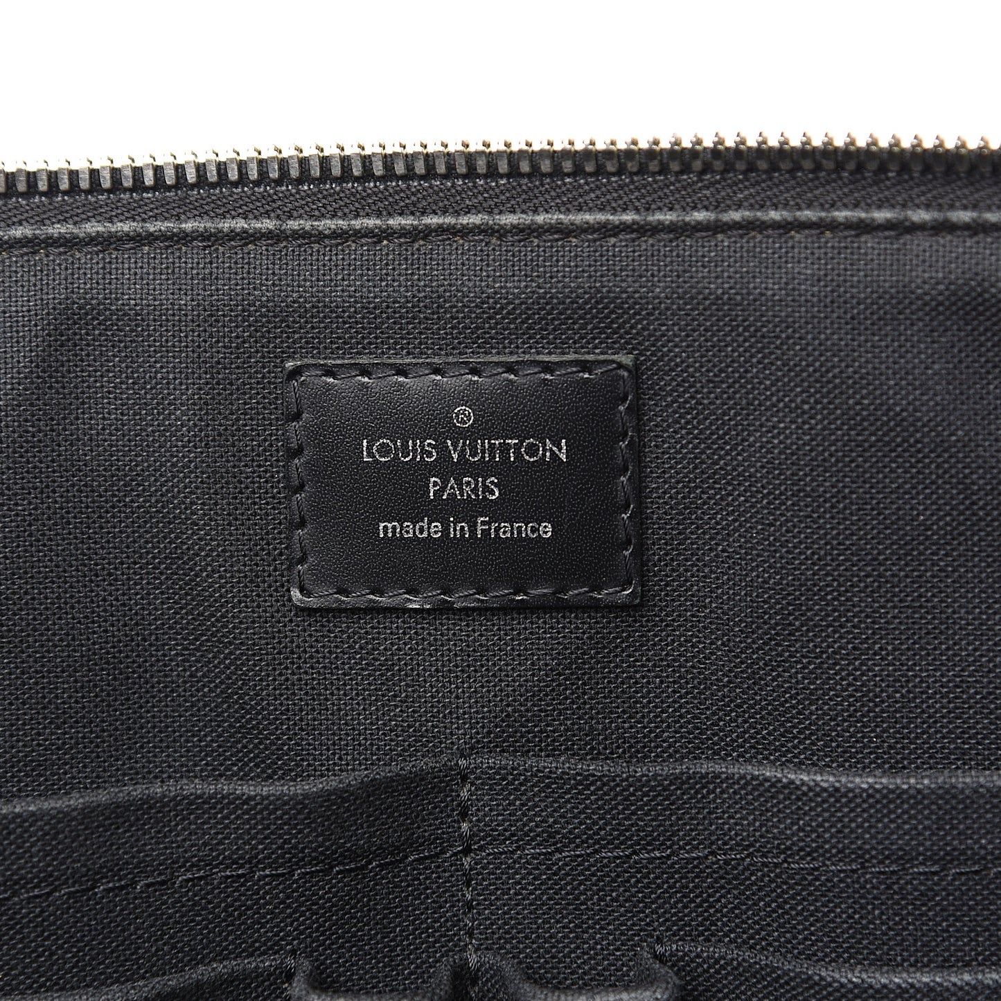 Damier Graphite Porte-Documents Jour