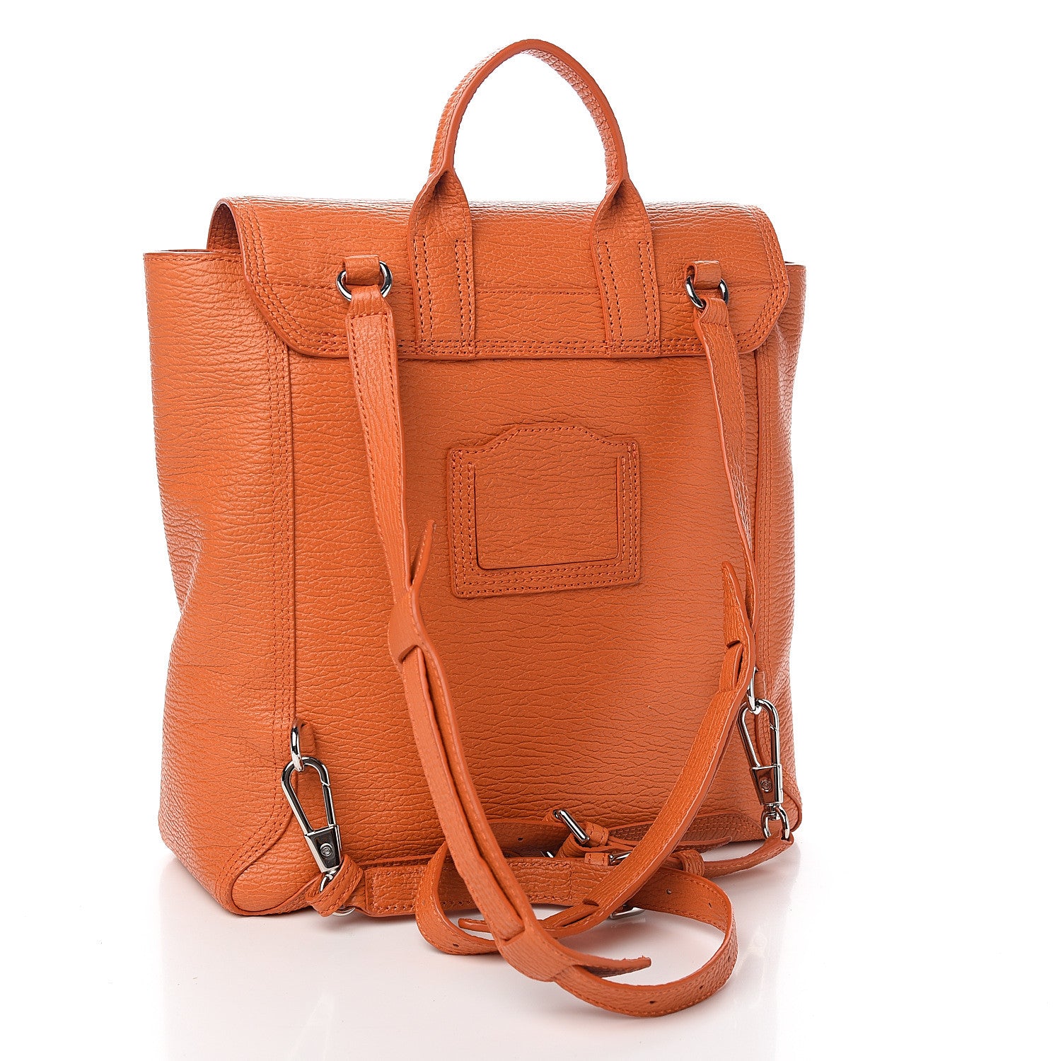3.1 Phillip Lim 3.1 Textured Calfskin Pashli Backpack Orange 2 of 7