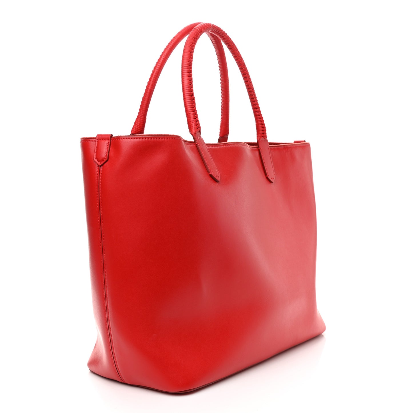 Calfskin Large Whipstitch Antigona Tote Red