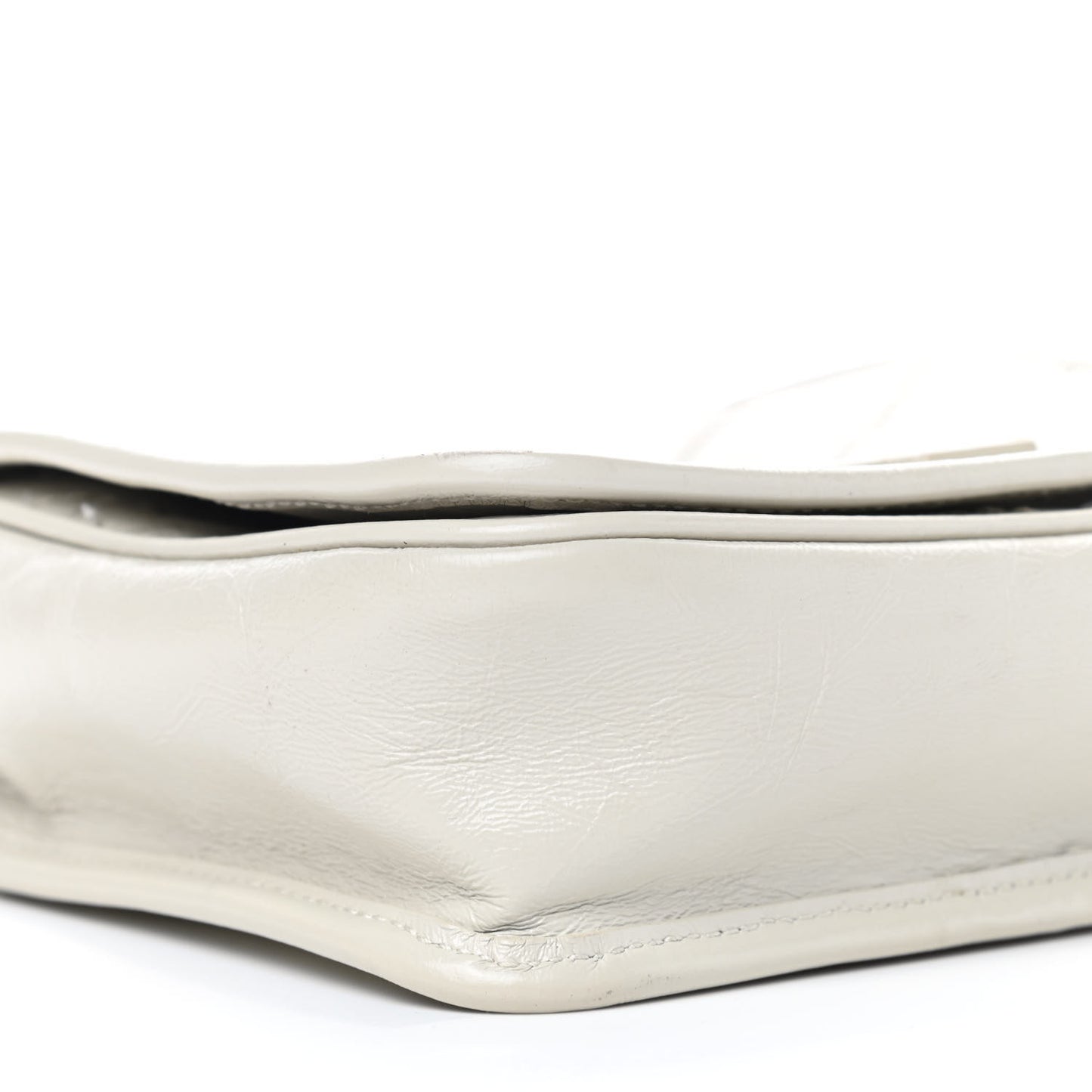 Crinkled Calfskin Matelasse Monogram Niki Chain Wallet Crema Soft