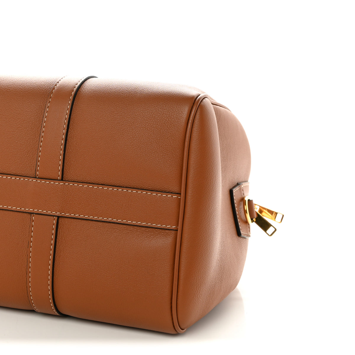 Supple Calfskin Large Boston Bag Tan
