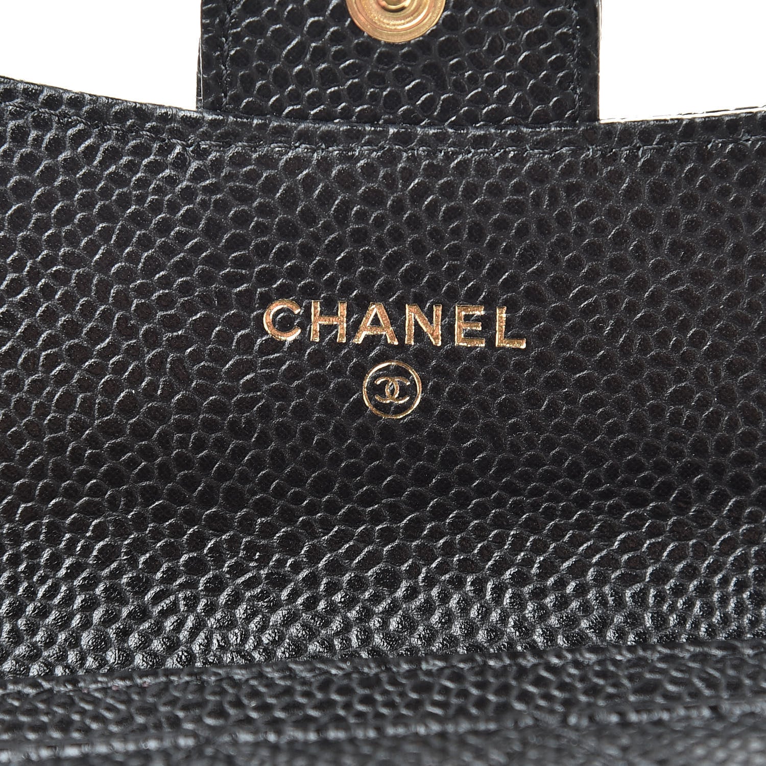 Chanel Caviar Quilted Flap Card Holder Wallet Black 6 of 9
