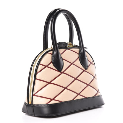 Louis Vuitton Lambskin Malletage Alma BB Natural 3 of 12