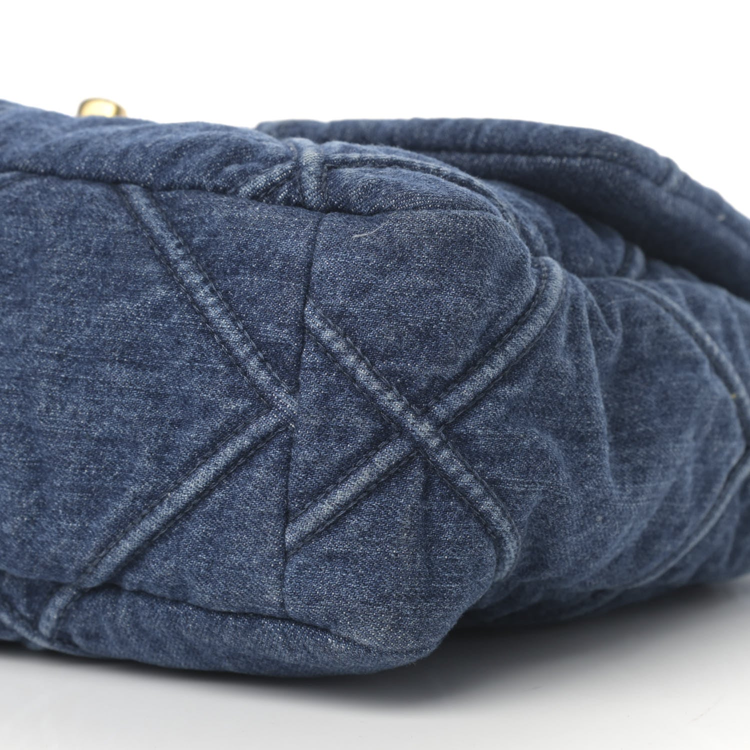 Chanel Denim Quilted Large Chanel 19 Flap Blue 10 of 11