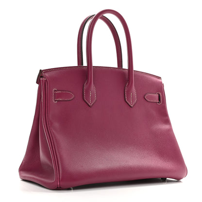 Hermes Epsom Candy Birkin 30 Tosca Rose Tyrien 3 of 12
