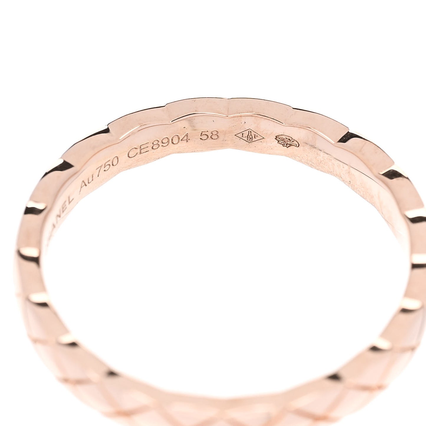 18K Beige Gold Mini Coco Crush Ring 58 8.25
