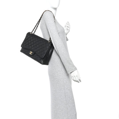 Chanel Caviar Maxi Single Flap Black 2 of 14