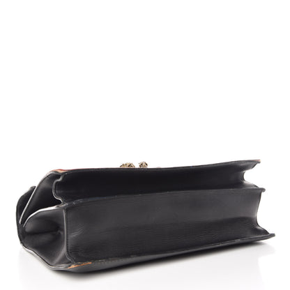 Gucci Calfskin Bamboo Web Large Dionysus Top Handle Bag Black Bright Evergreen Hibiscus Red 5 of 32