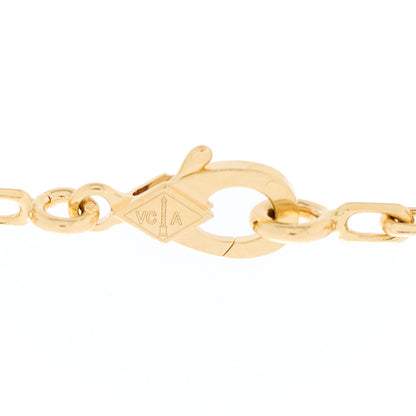 Van Cleef & Arpels 18K Yellow Gold Carnelian 5 Motifs Vintage Alhambra Bracelet 5 of 5