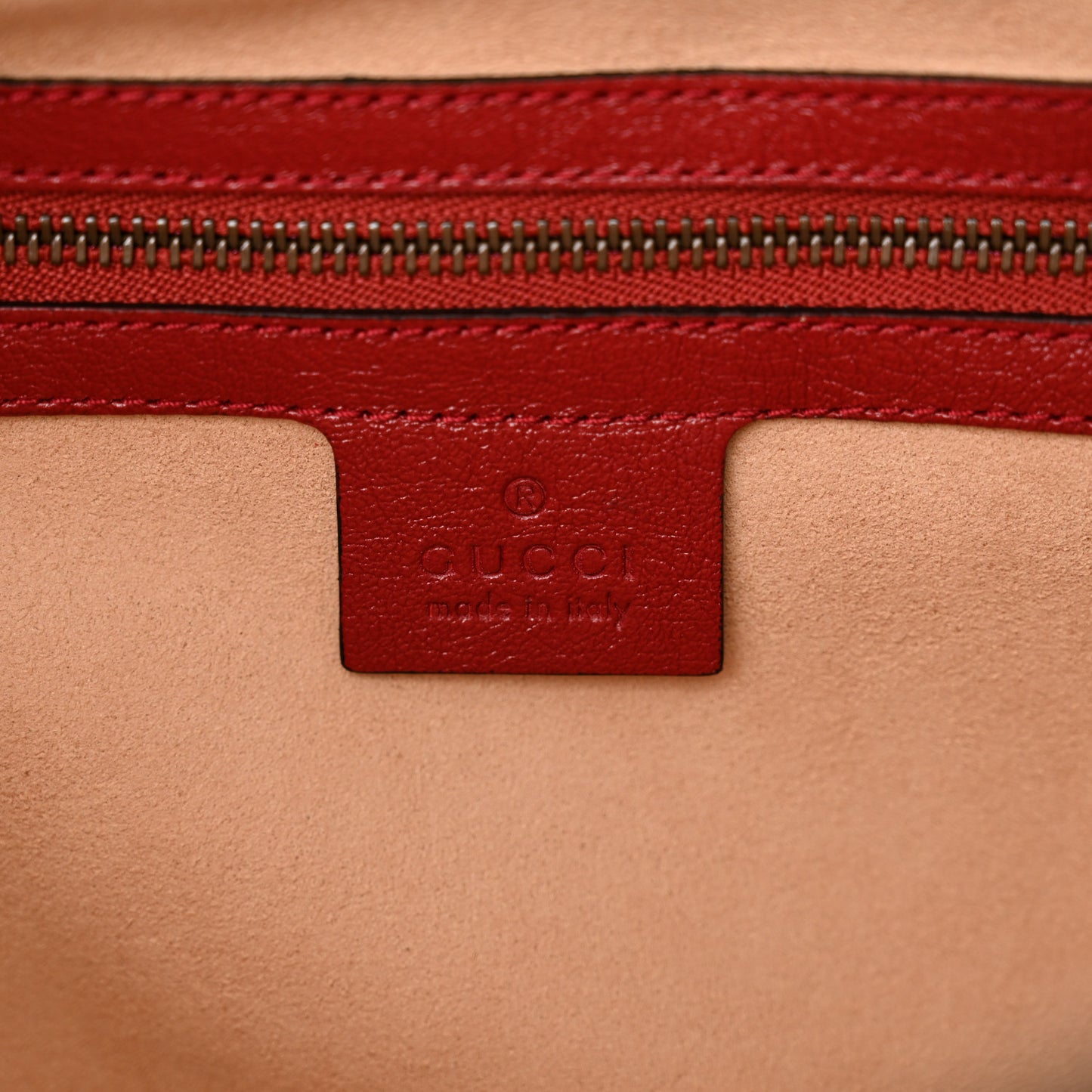 Vintage Effect Calfskin Matelasse Diagonal Small Torchon GG Marmont Bamboo Top Handle Shoulder Bag Black Romantic Cherry