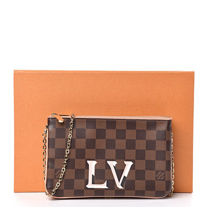 Louis Vuitton Damier Ebene Double Zip Pochette 11 of 11