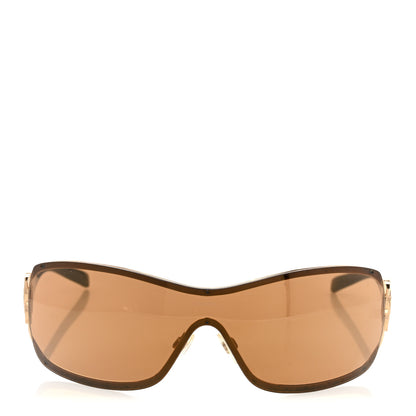 Chanel Swarovski Crystal Camellia CC Sunglasses 4164-B Bronze 2 of 6