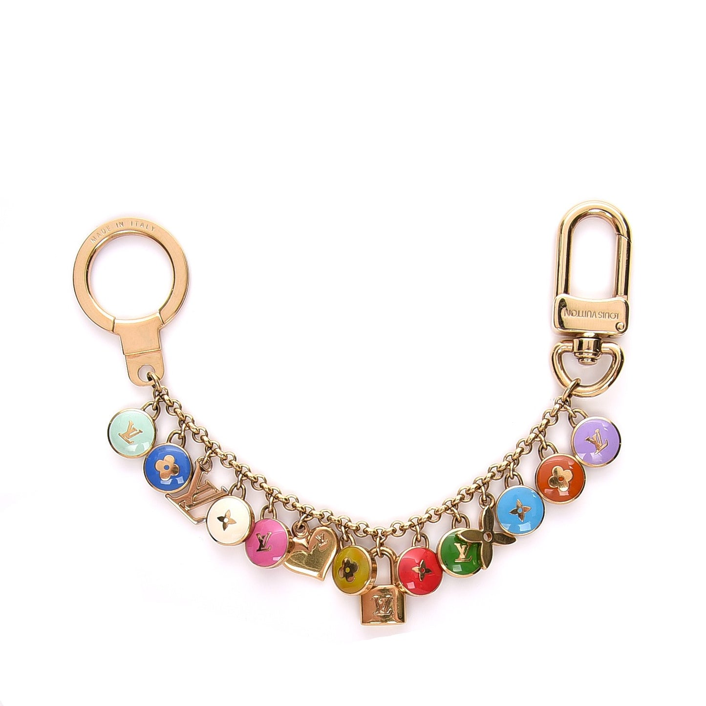 Pastilles Key Chain Bag Charm Multicolor