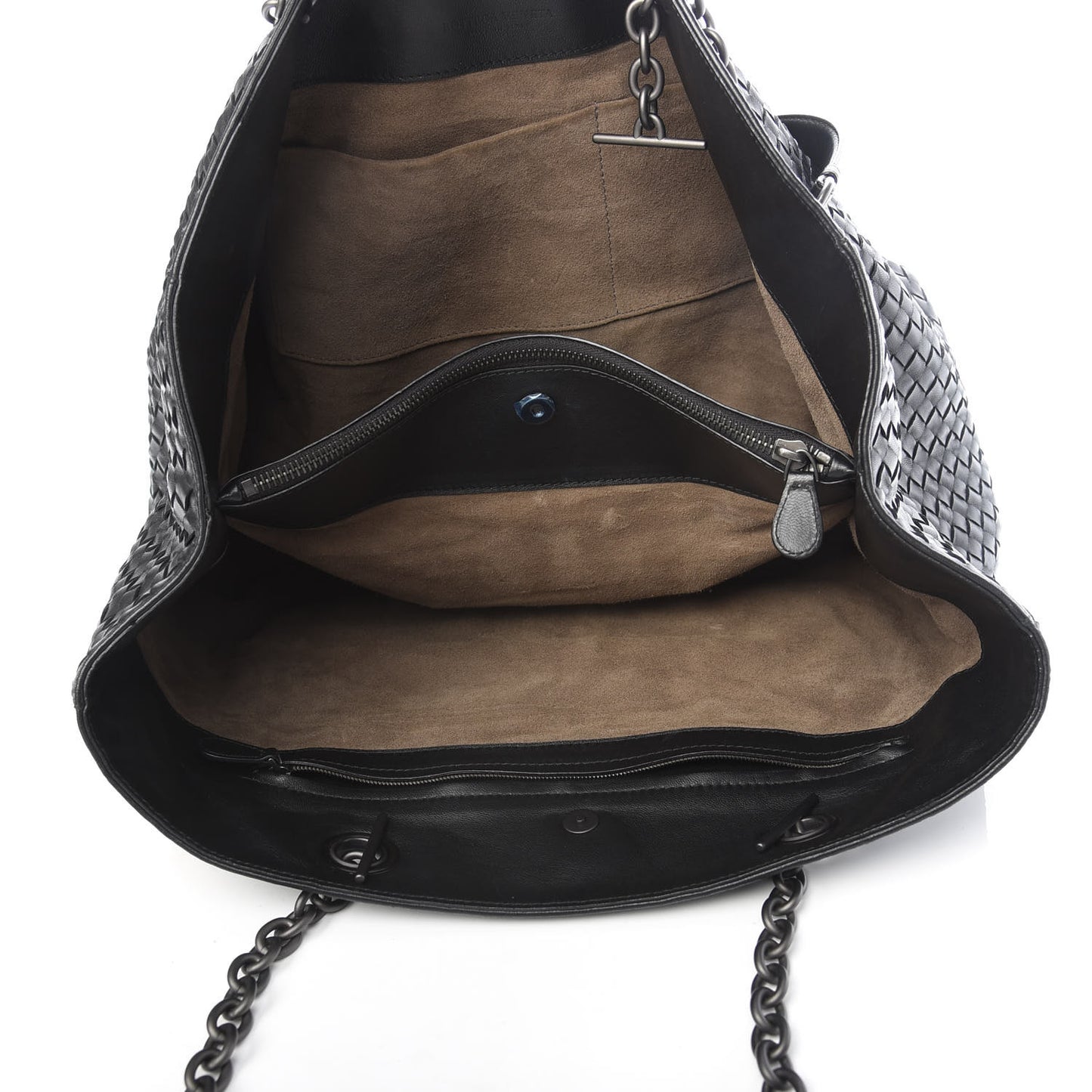 Nappa Intrecciato Large Tote Black