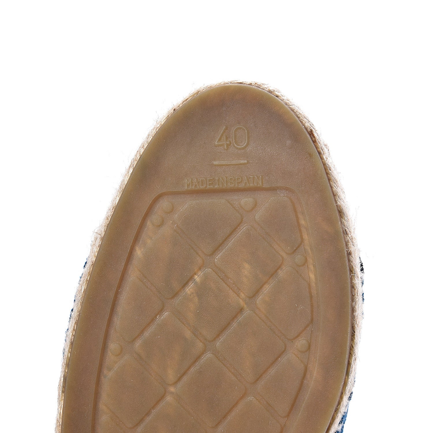 Chanel Velvet Grosgrain Quilted Camellia CC Espadrilles 40 Navy Black 8 of 11