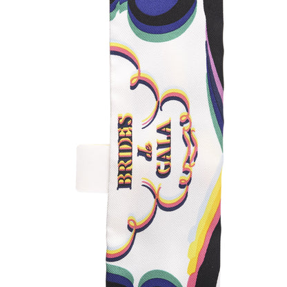Hermes Silk Brides De Gala Shadow Twilly Black Jaune Multicolor 4 of 4