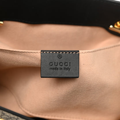 Gucci GG Supreme Monogram Bees Small Padlock Tote Beige Oro Black 6 of 12