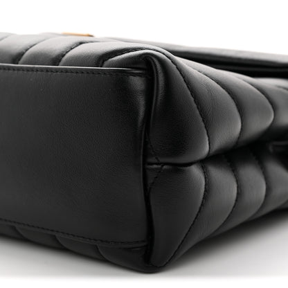 Saint Laurent Calfskin Y Quilted Monogram Small Loulou Chain Satchel Black 10 of 10