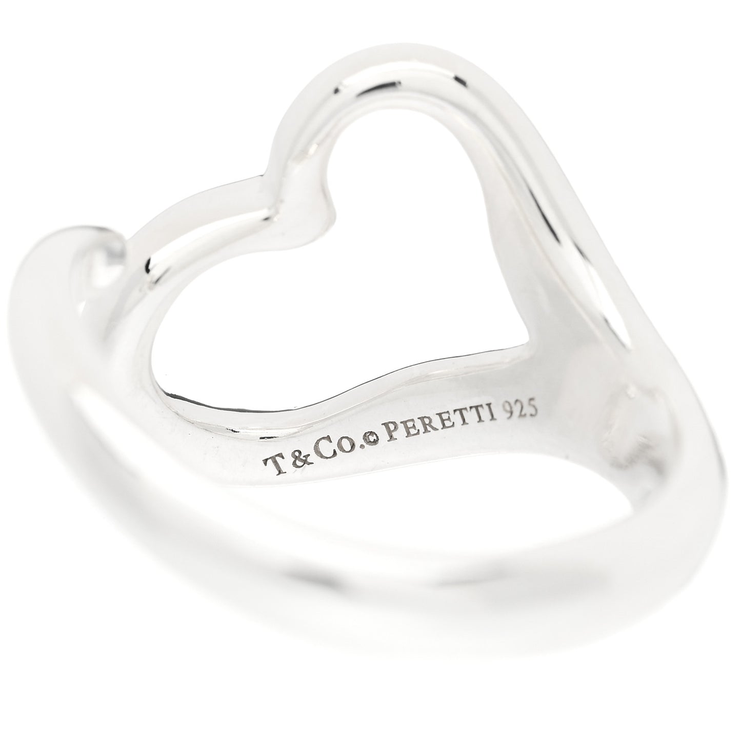 Sterling Silver Elsa Peretti Open Heart Ring 50 5.5
