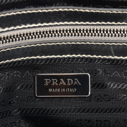 Prada Nappa Gaufre Bowler Argento 7 of 12
