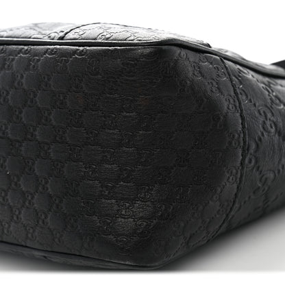 Gucci Guccissima Mini Bree Top Handle Bag Black 10 of 15